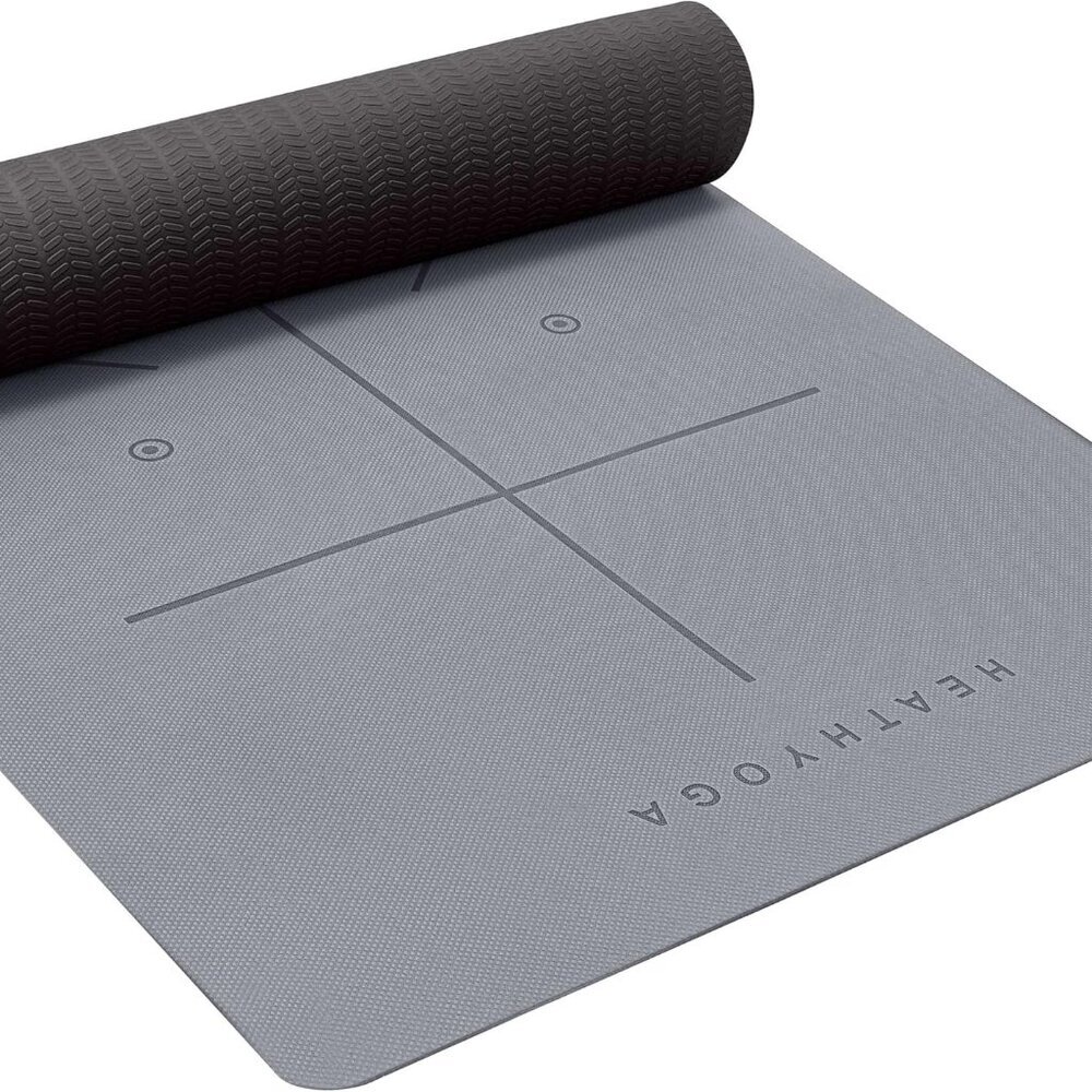 Eco Friendly Non Slip Yoga Mat, Body Alignment System, SGS Certified TPE Materia
